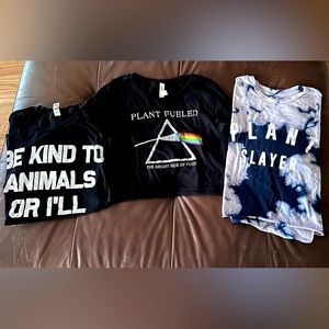 Vegan shirts lot